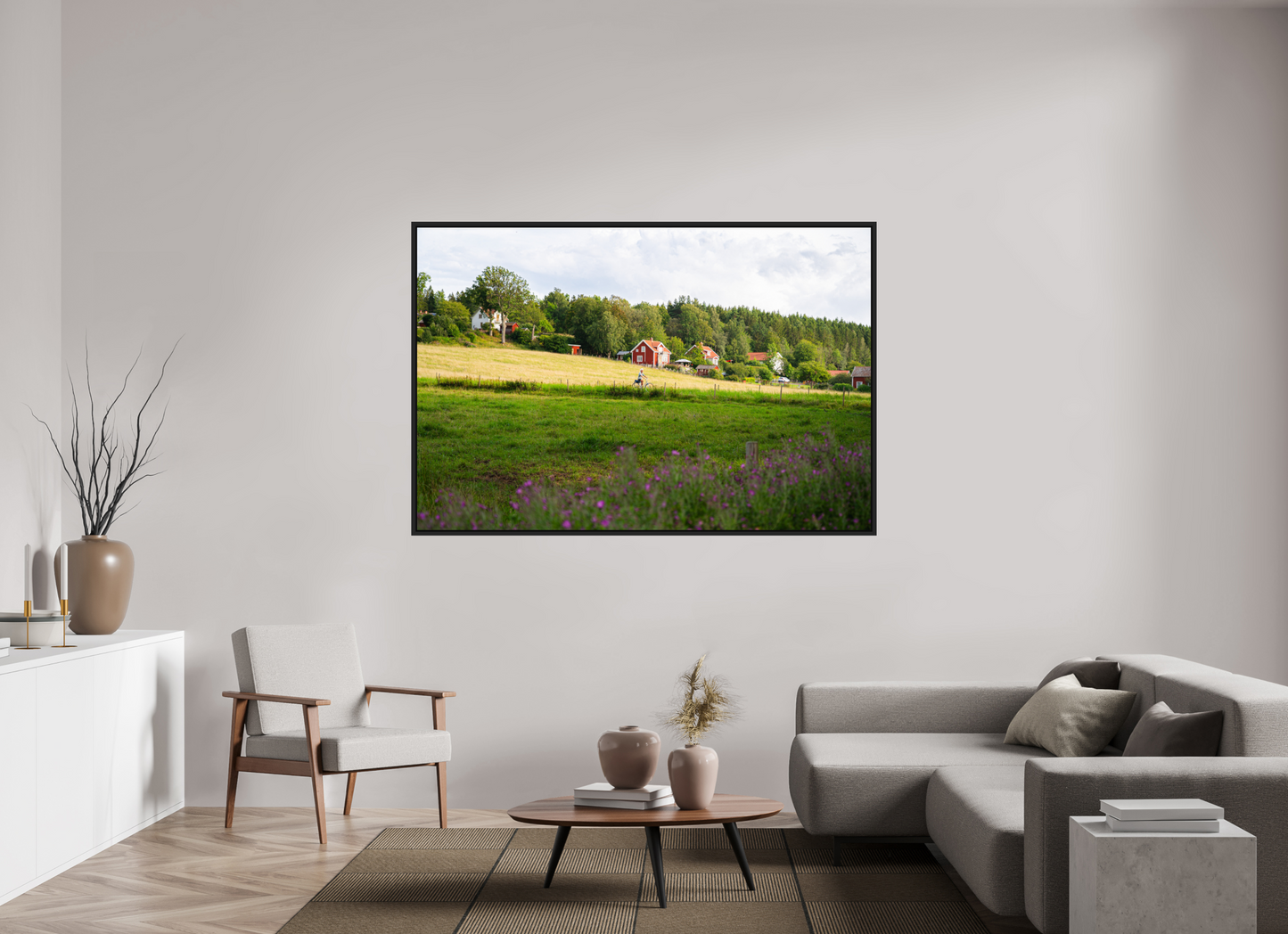 180 x 120 cm, Caisse Américaine Noir Mat La vie à la campagne