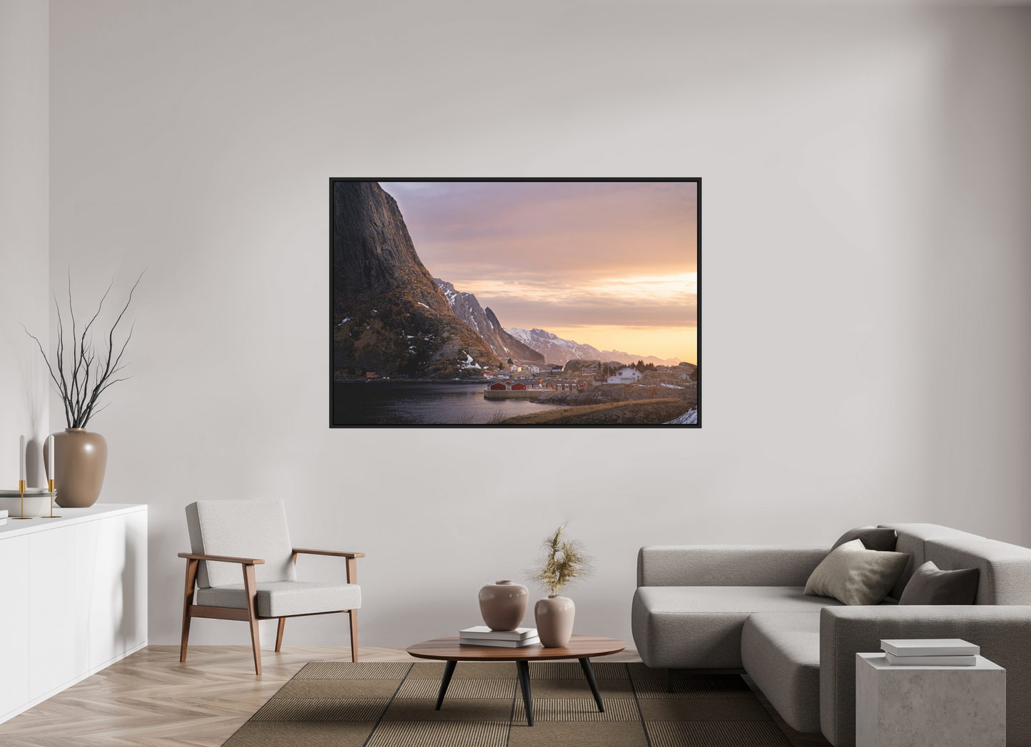 180 x 120 cm, Caisse Américaine Noir Mat Reine II