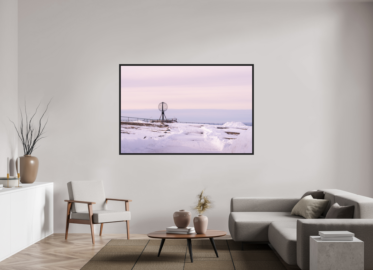 180 x 120 cm, Caisse Américaine Noir Mat Nordkapp