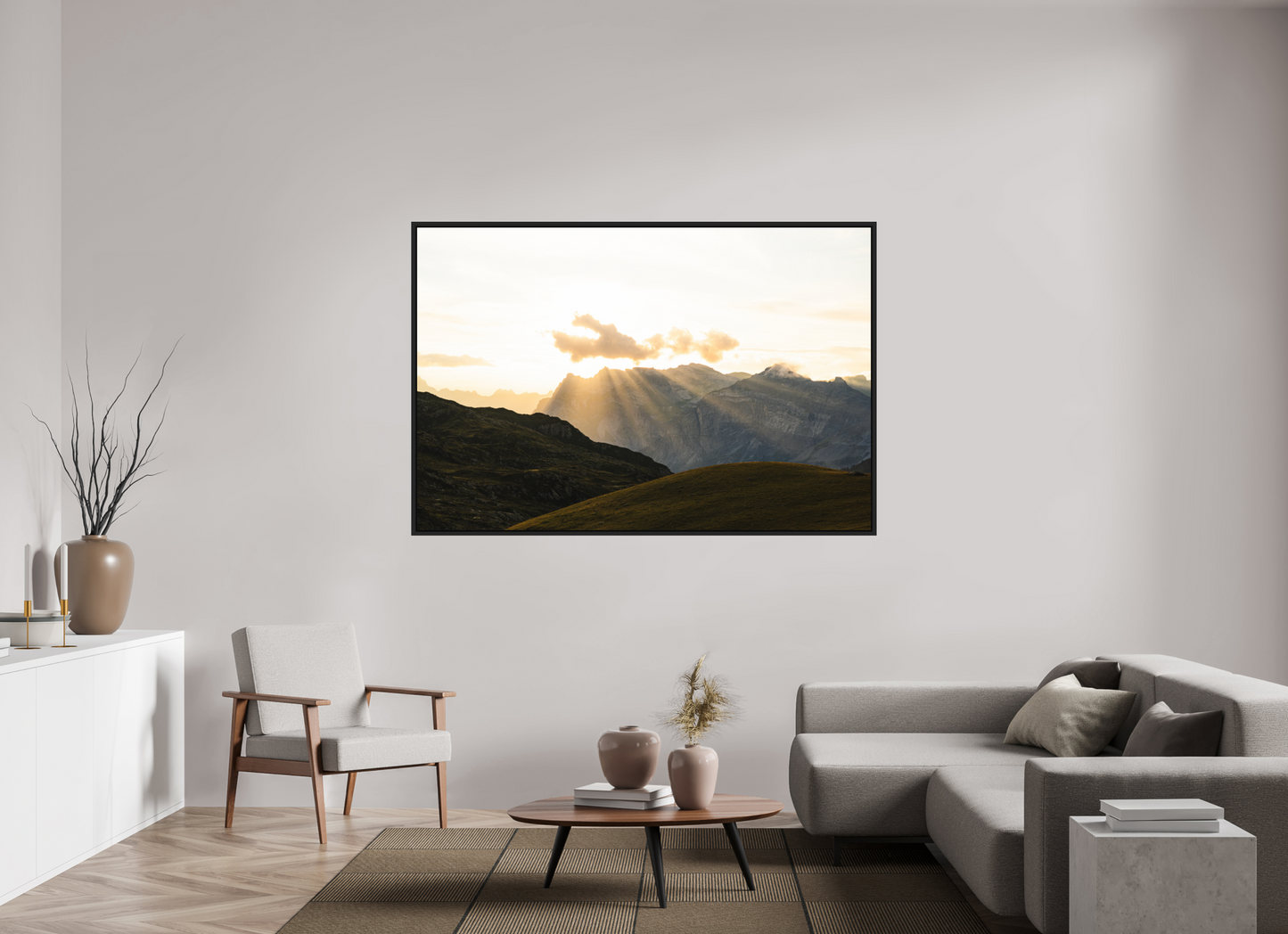 180 x 120 cm, Caisse Américaine Noir Mat Les plaines de Passy