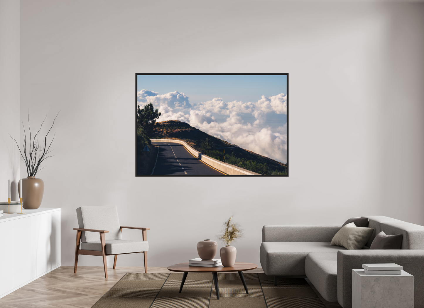 180 x 120 cm, Caisse Américaine Noir Mat Pico de Arieiro