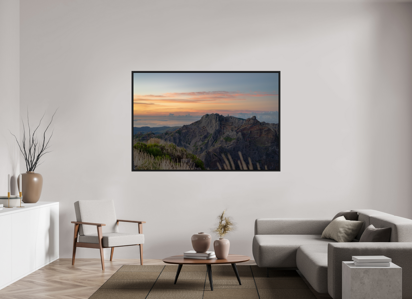 180 x 120 cm, Caisse Américaine Noir Mat Pico do Arieiro