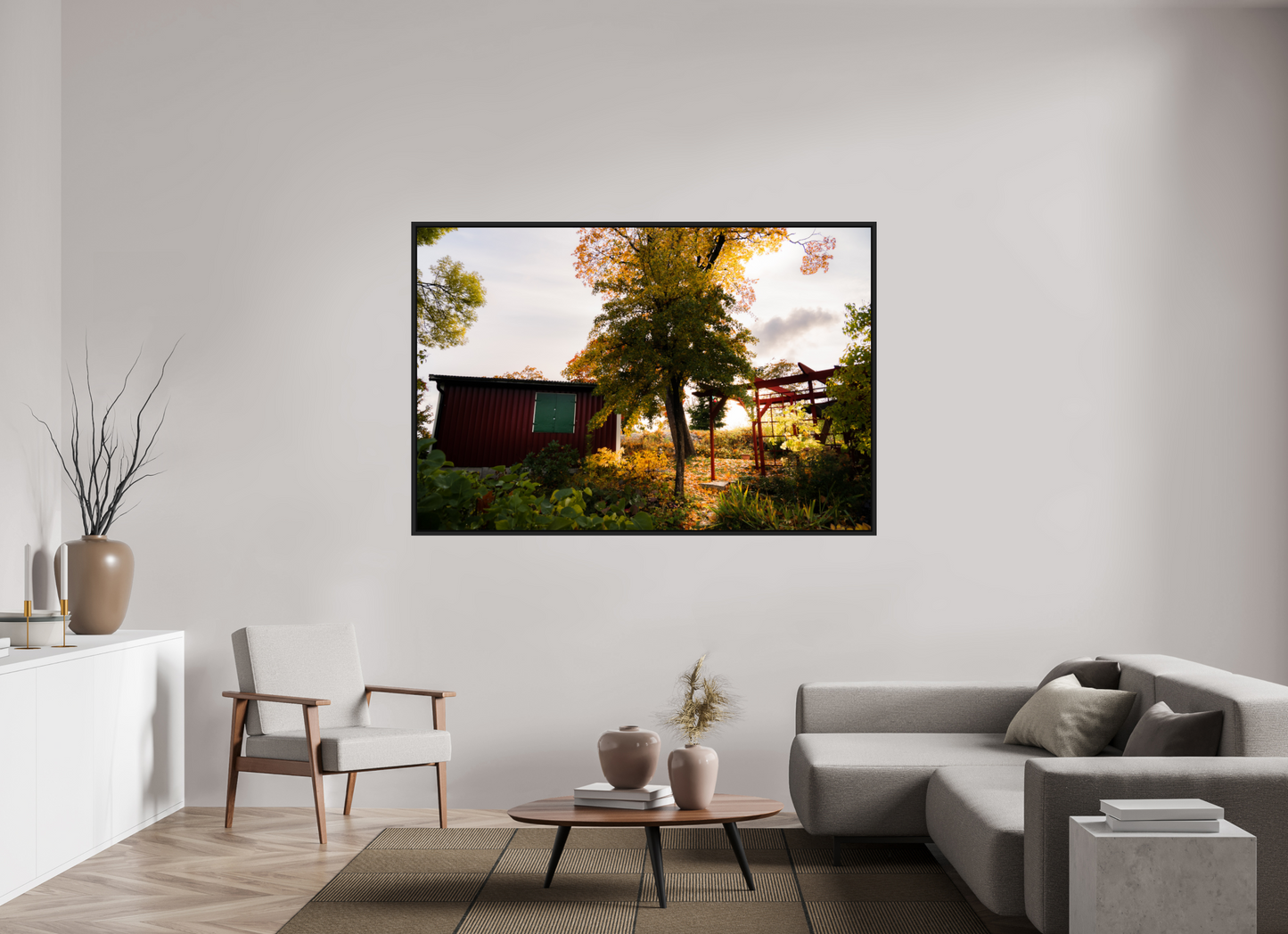 180 x 120 cm, Caisse Américaine Noir Mat Tantolunden parc II