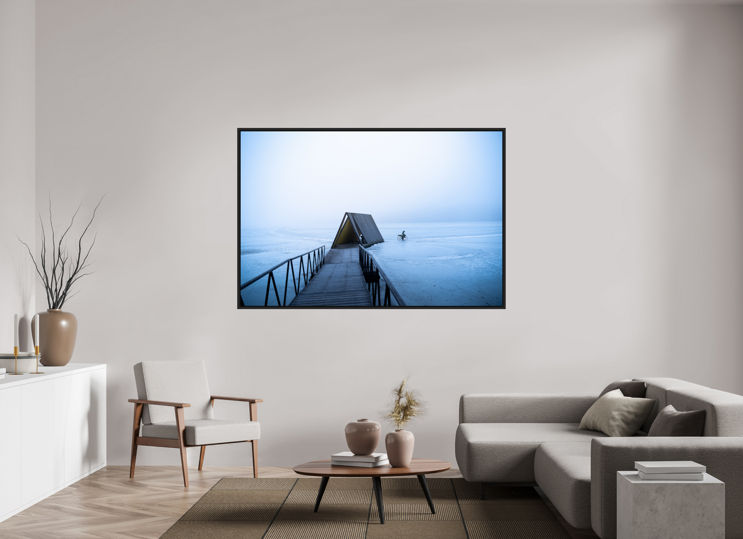 180 x 120 cm, Caisse Américaine Noir Mat Depuis la côte sud