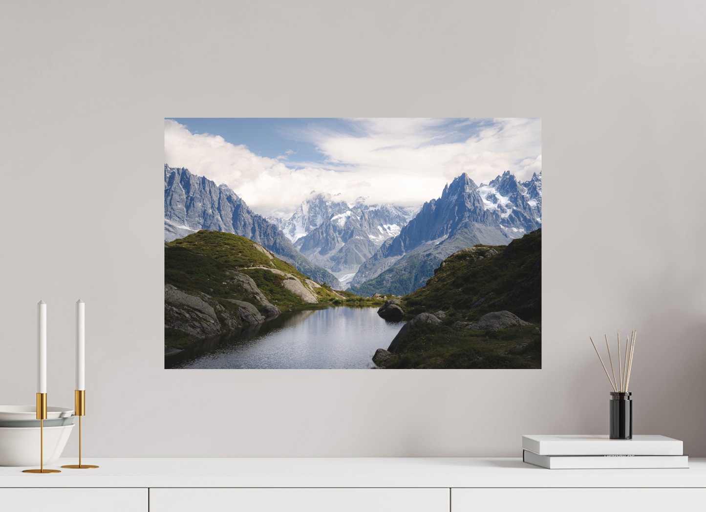 60 x 40 cm, Direct Printing On Aluminum Dibond Mer de Glace