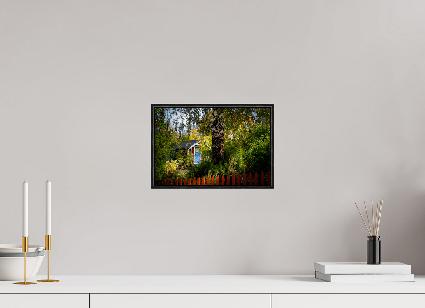 30 x 20 cm, Wooden Frame Black Oak Acrylic Glass Tantolunden Parc