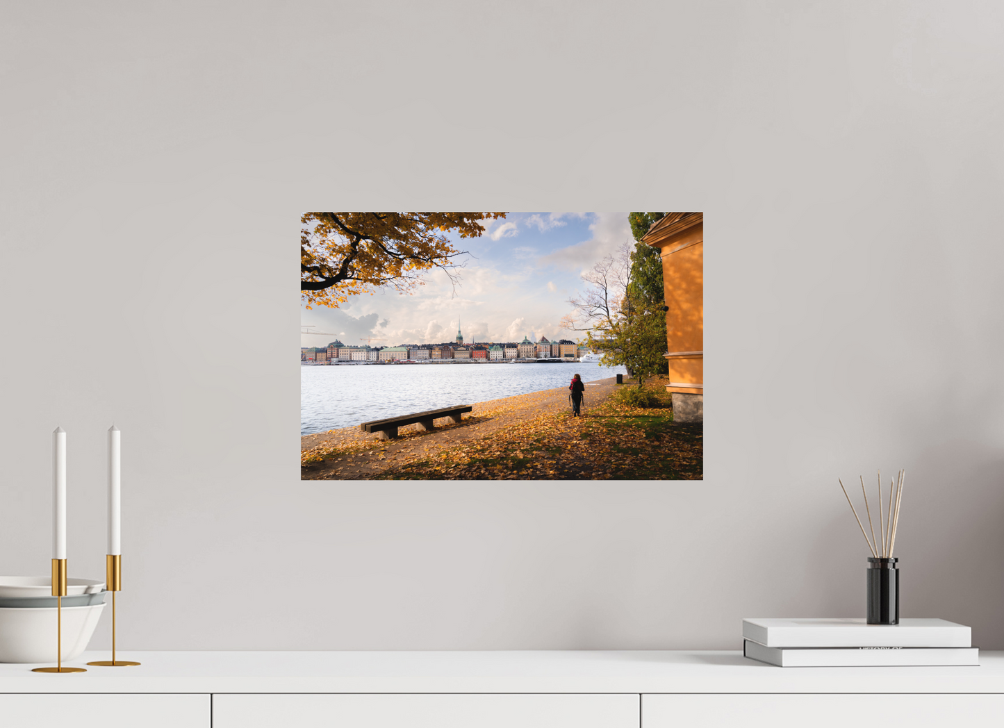 45 x 30 cm, Direct Printing On Aluminum Dibond Stockholm Islands