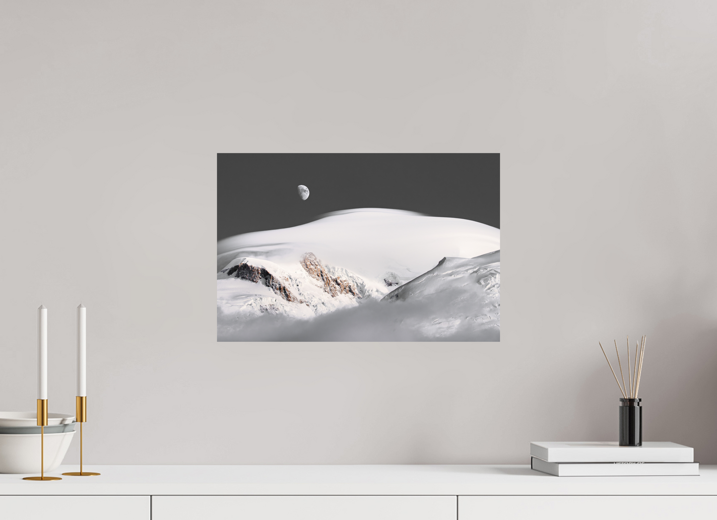 45 x 30 cm, Photo Print On Fuji Crystal DP II Lever de Lune