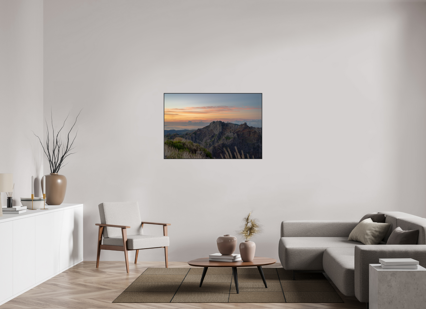 120 x 80 cm, Frame Aluminum Black Acrylic Glass Pico do Arieiro