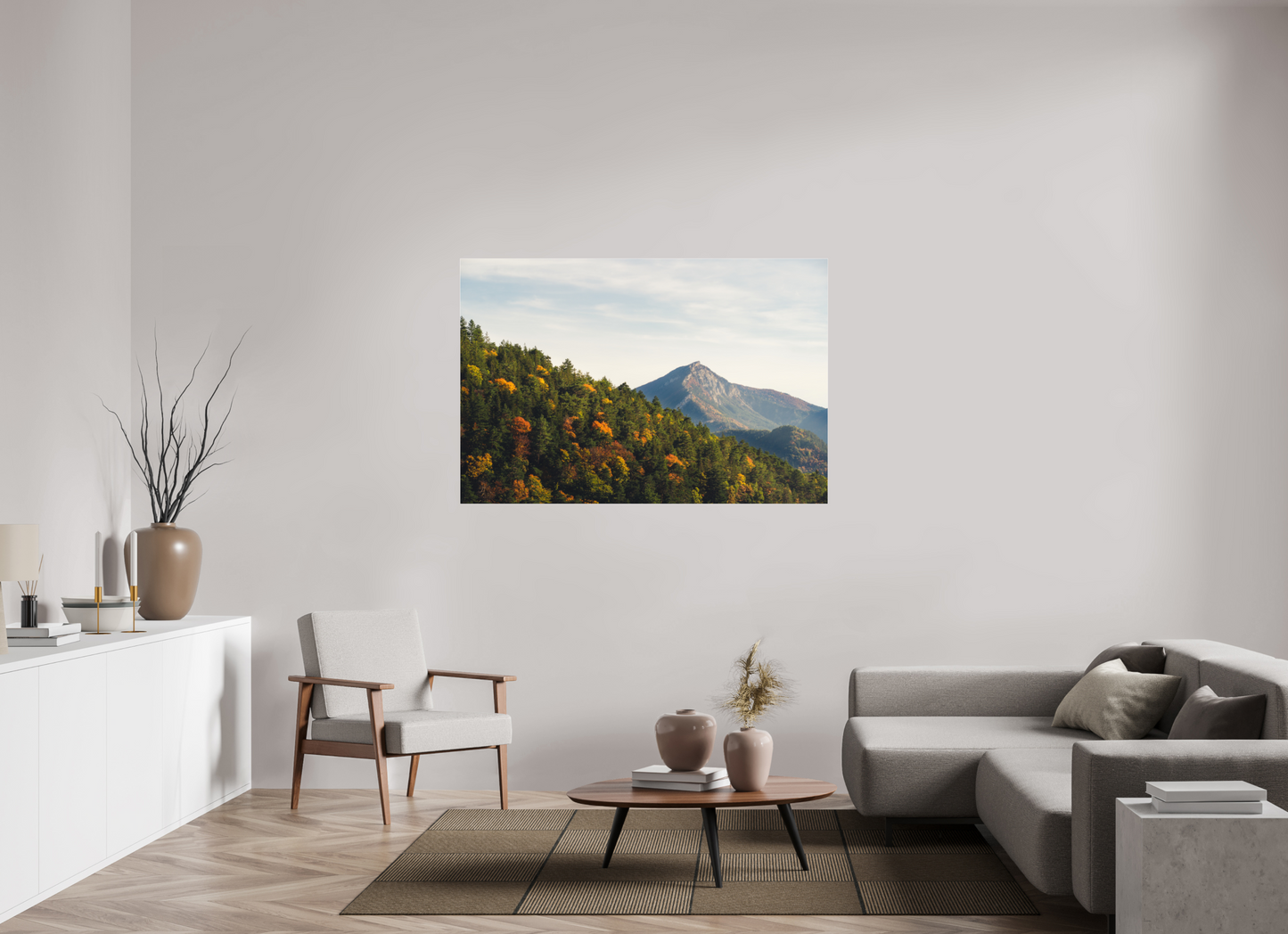 150 x 100 cm, Photo Print Under Acrylic Glass Le Diois en Automne