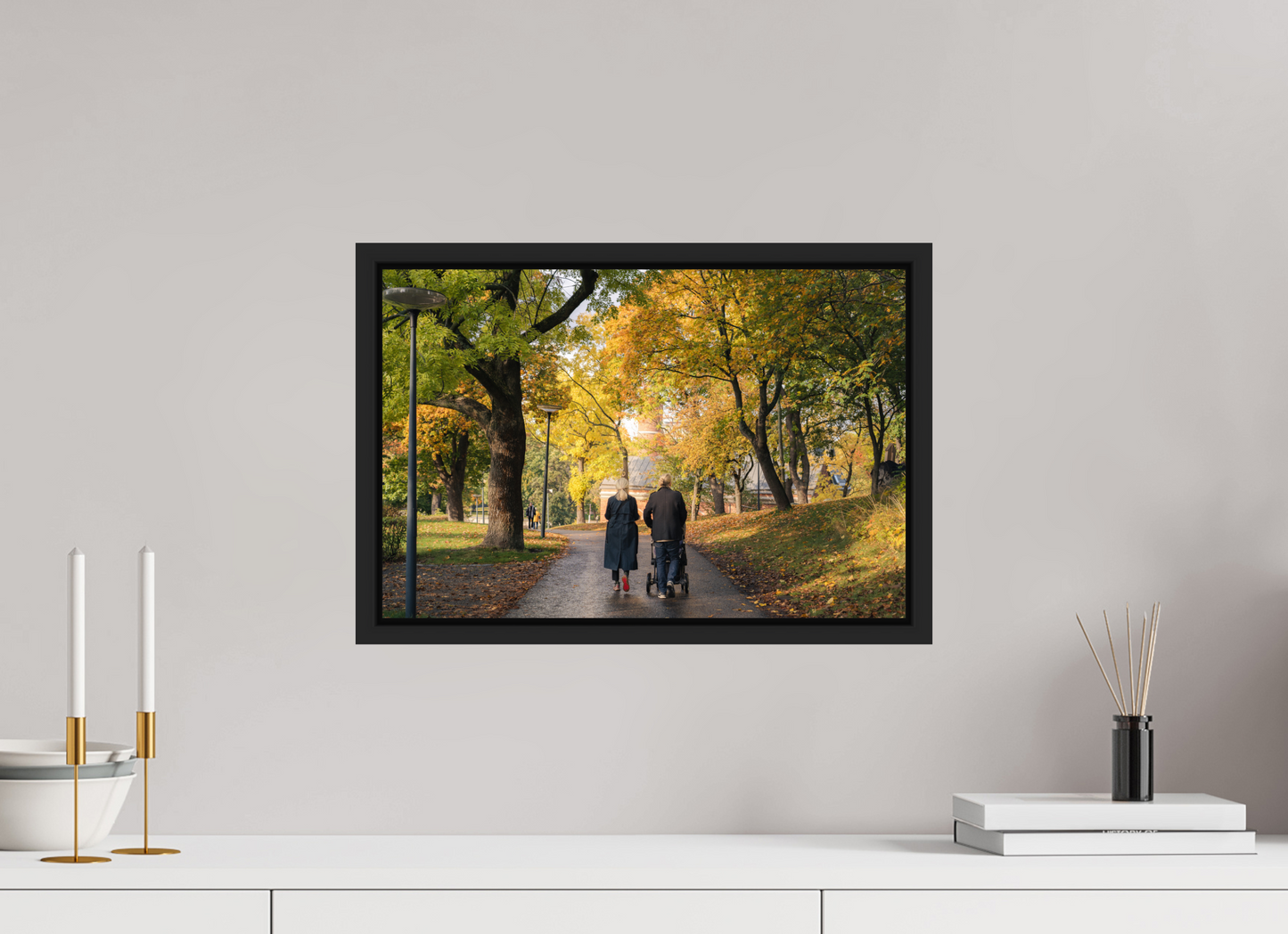 45 x 30 cm, Caisse Américaine Noir Mat Stockholm couple