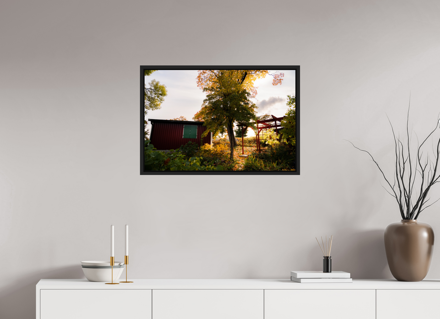 75 x 50 cm, Caisse Américaine Noir Mat Tantolunden parc II