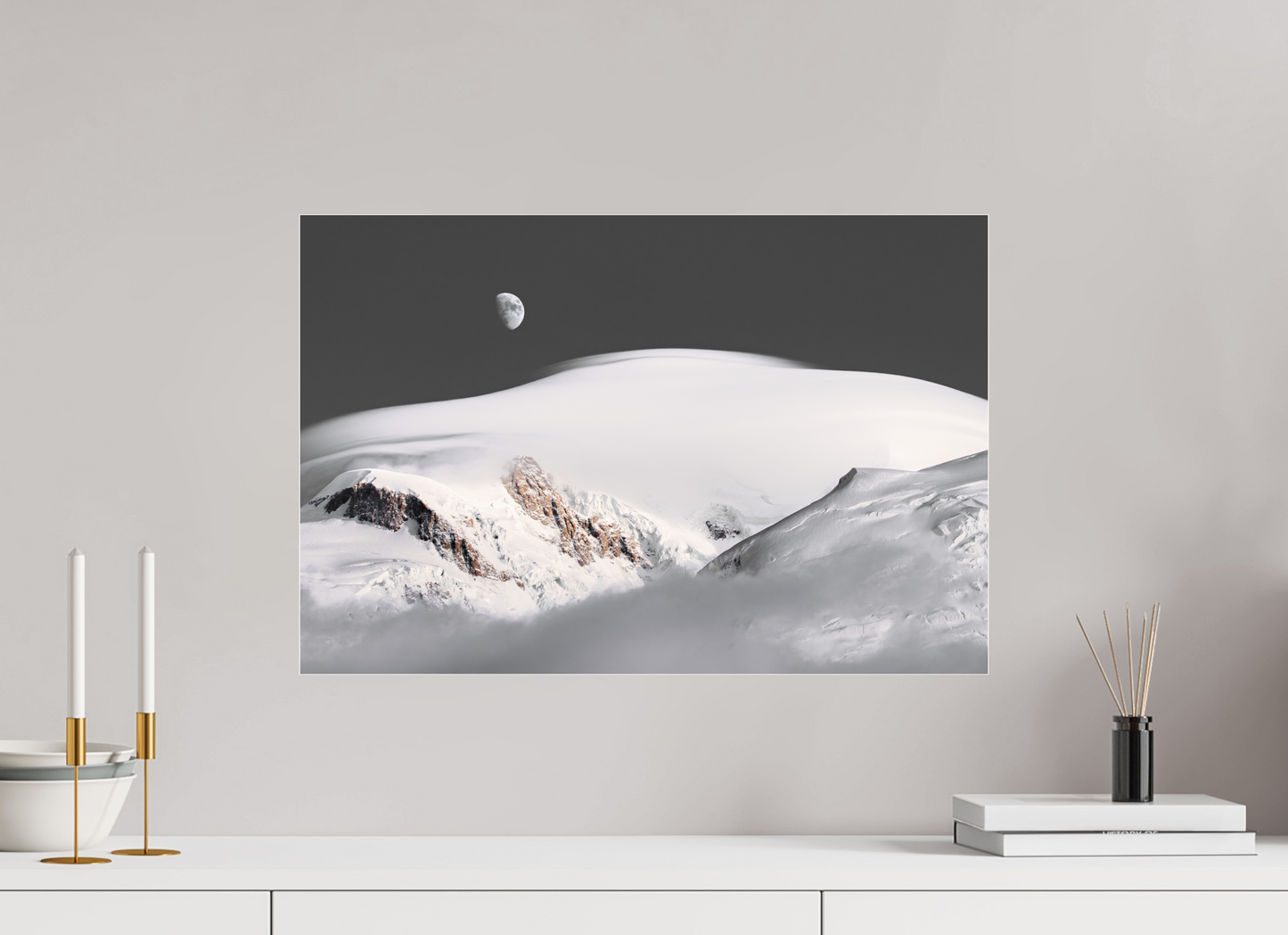 60 x 40 cm, Photo Print Under Acrylic Glass Lever de Lune