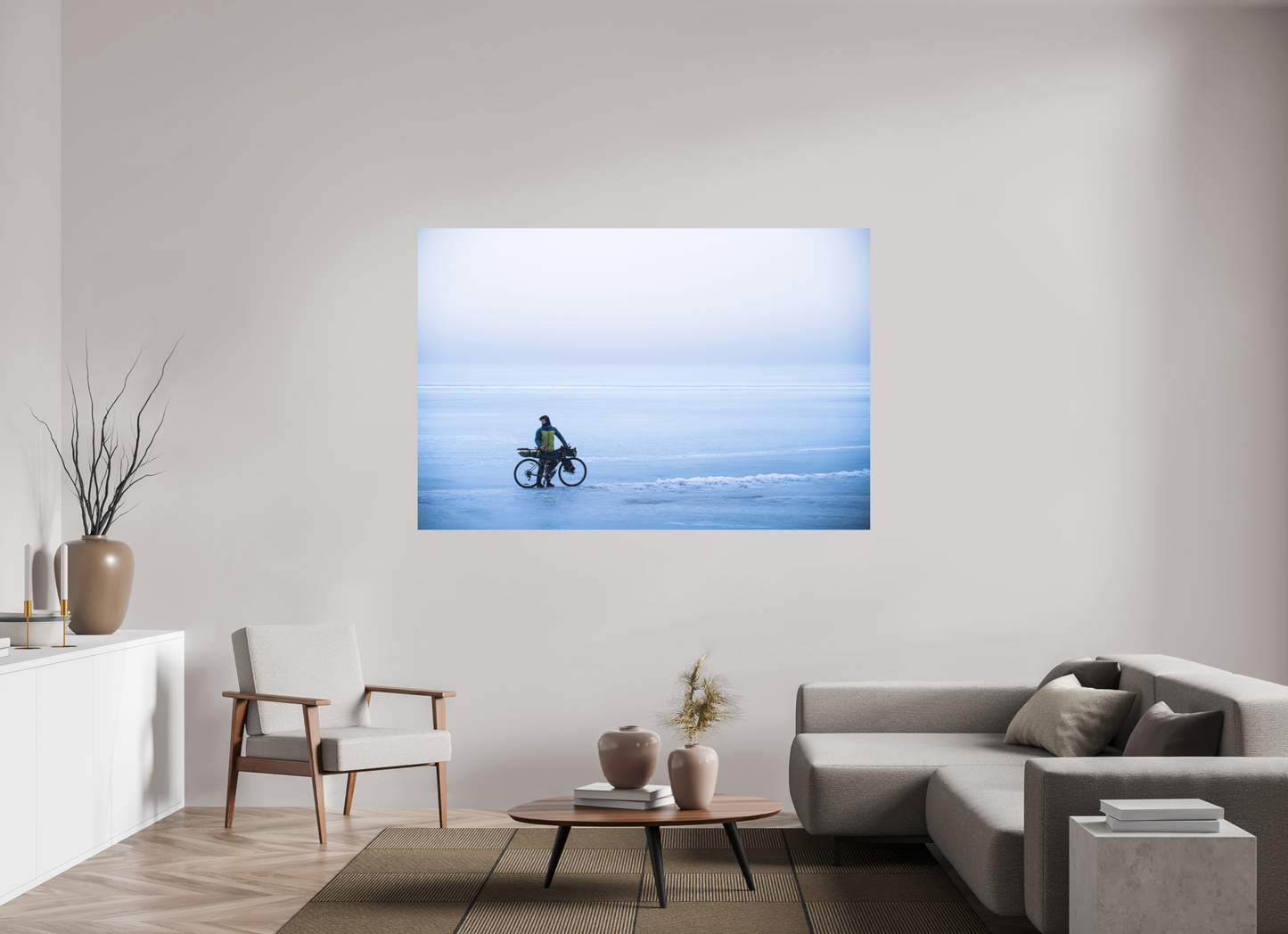 180 x 120 cm, Direct Printing On Aluminum Dibond Une page blanche
