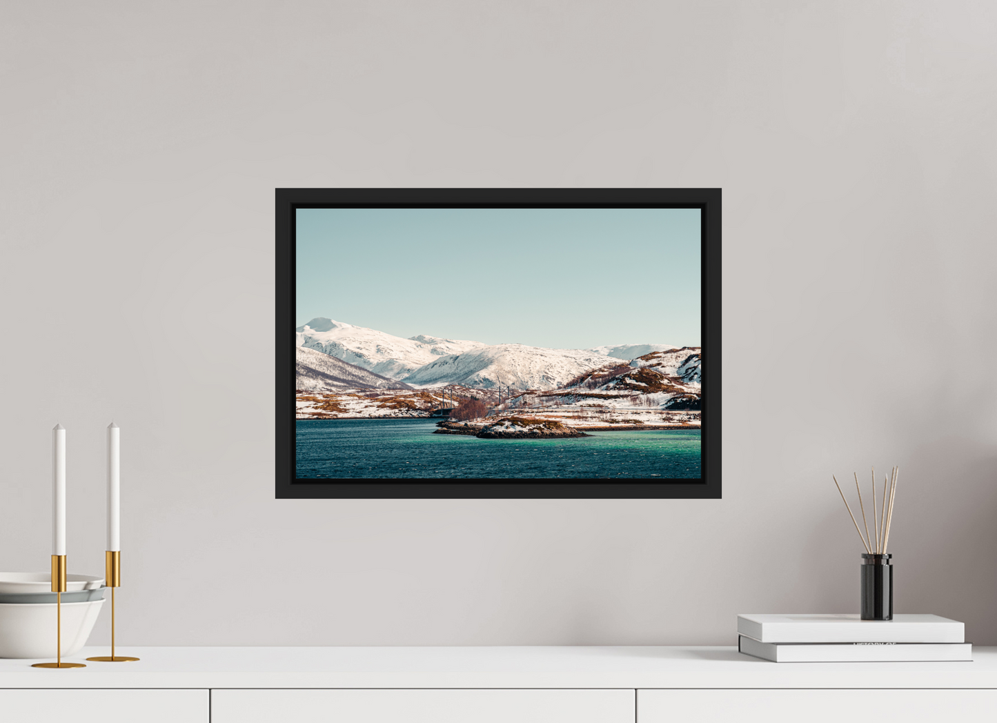 45 x 30 cm, Caisse Américaine Noir Mat Senja II