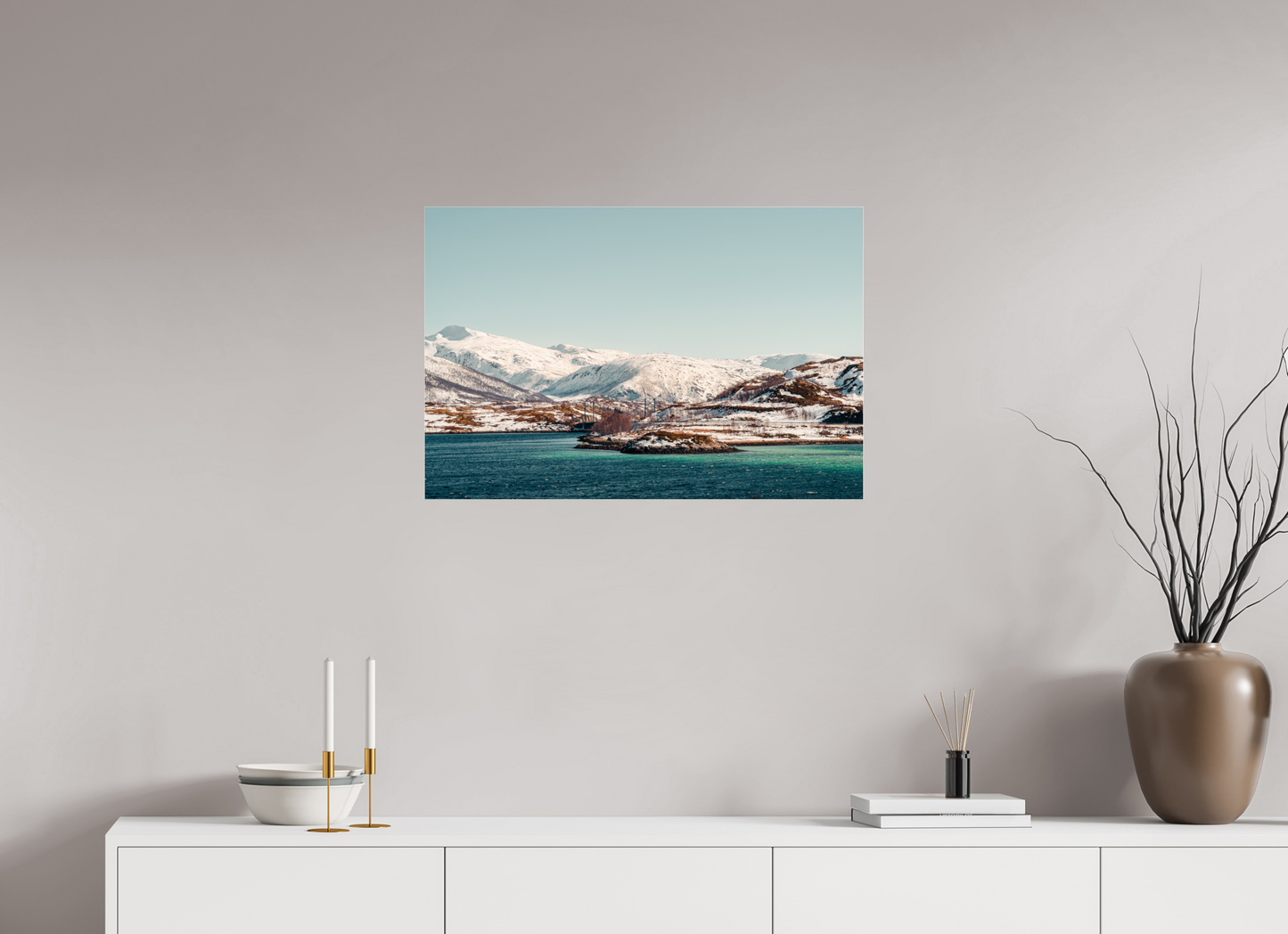 75 x 50 cm, Photo Print Under Acrylic Glass Senja II