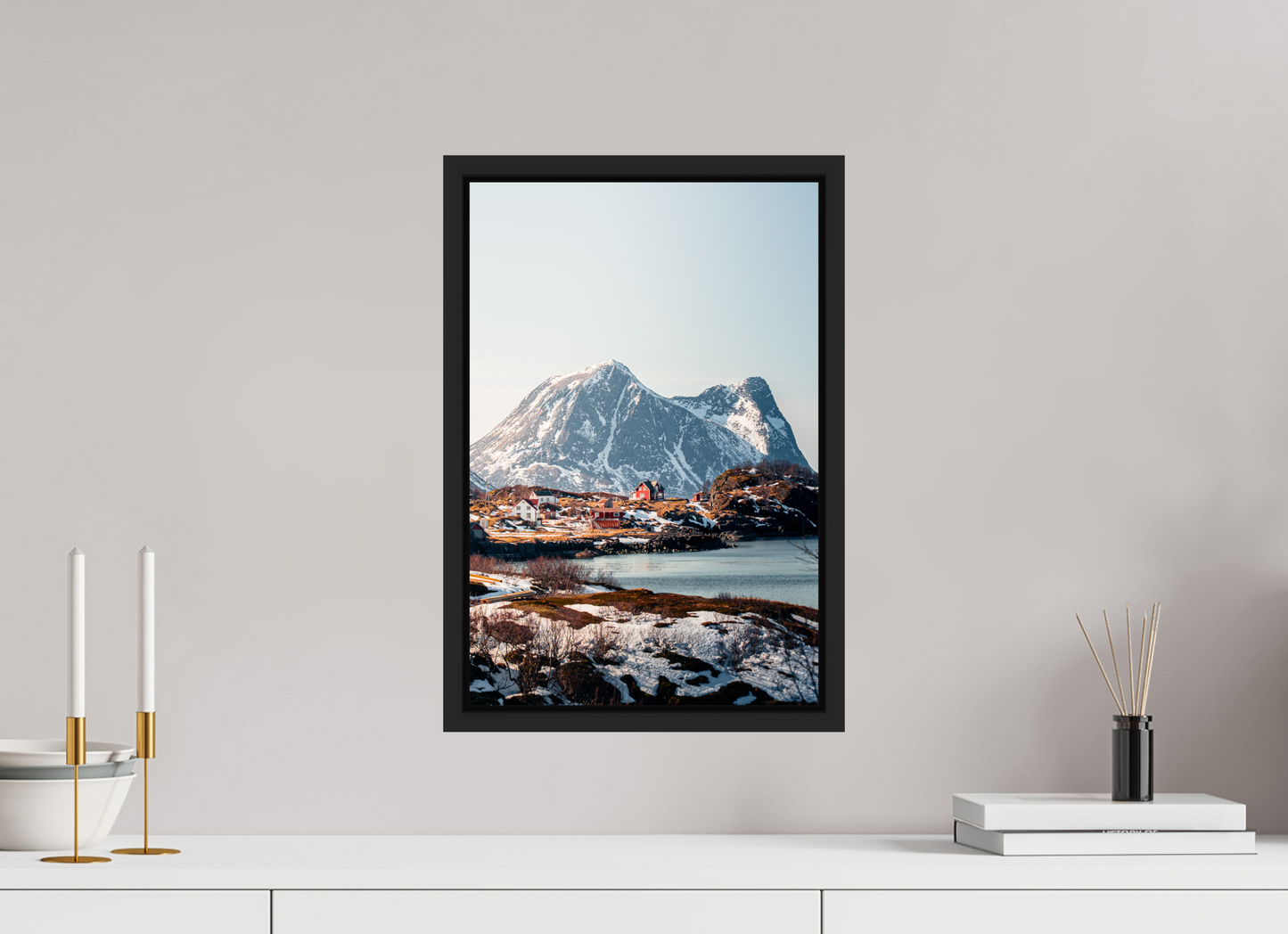 30 x 45 cm, Caisse Américaine Noir Mat Senja III