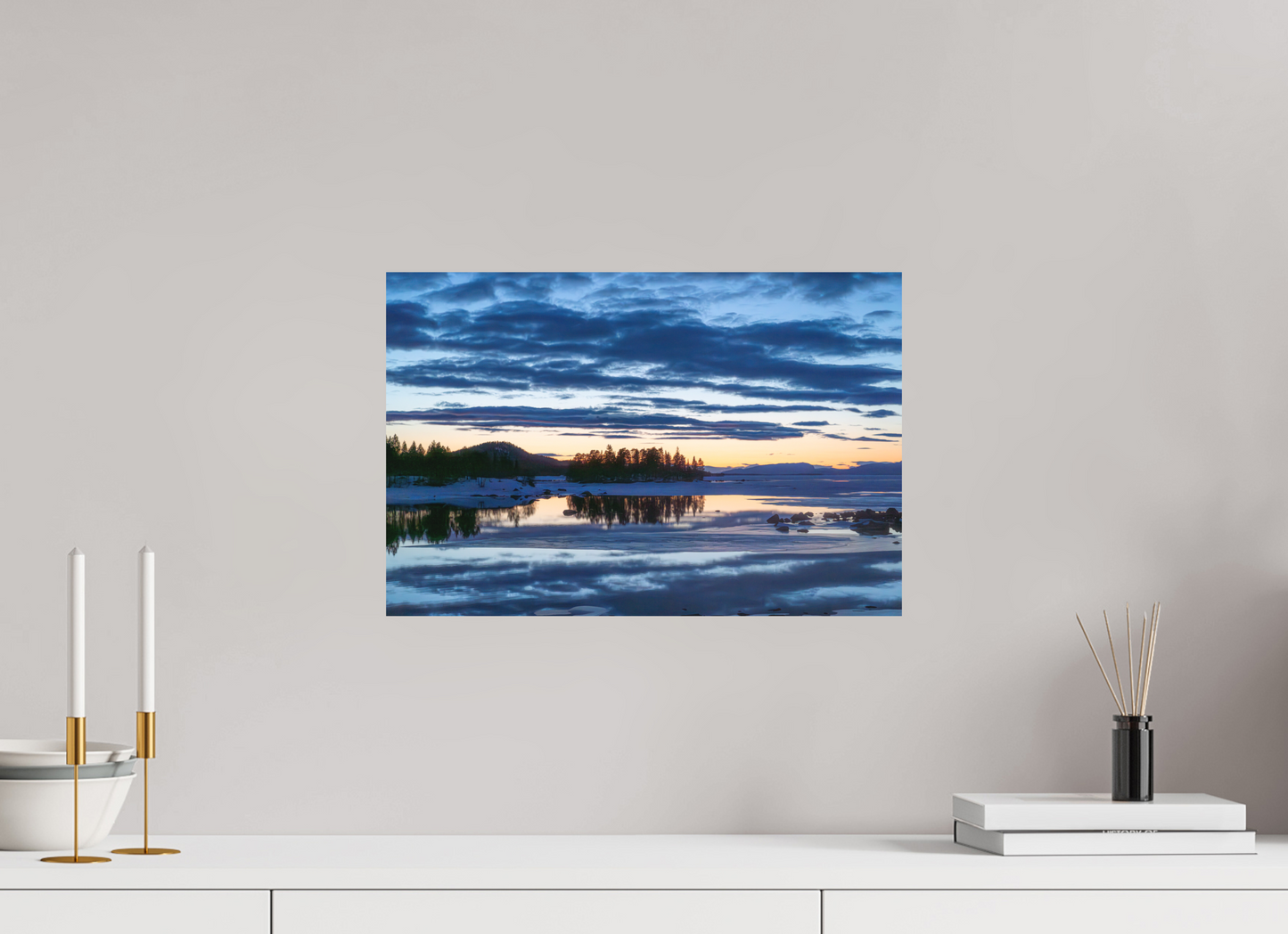 45 x 30 cm, Direct Printing On Aluminum Dibond Peinture Suédoise