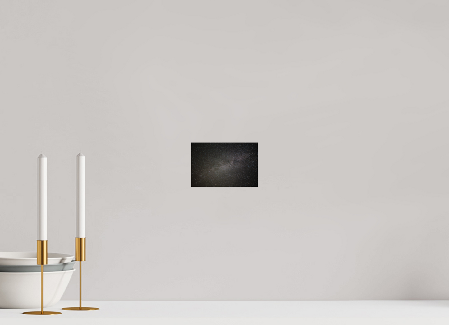 15 x 10 cm, Direct Printing On Aluminum Dibond Dans le ciel nocturne