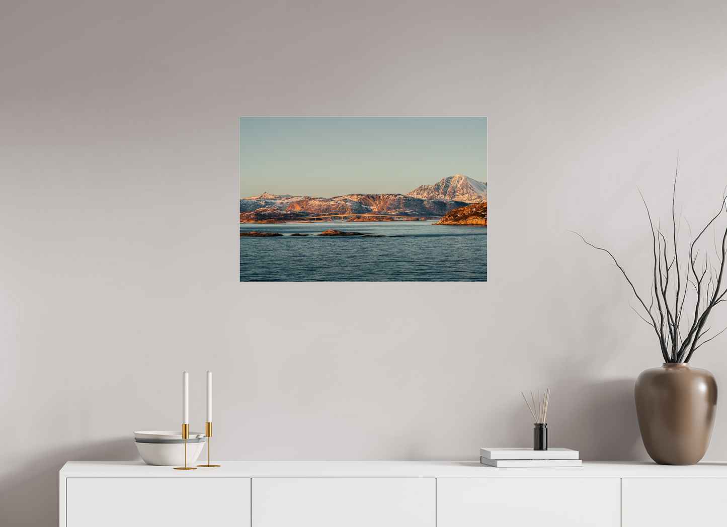 75 x 50 cm, Photo Print Under Acrylic Glass Senja