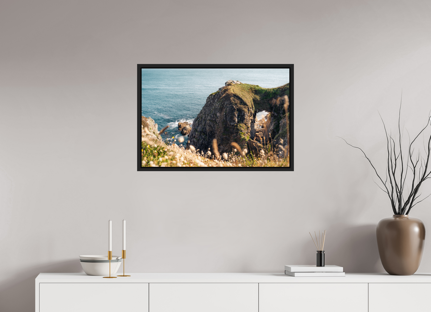 75 x 50 cm, Caisse Américaine Noir Mat Porzann