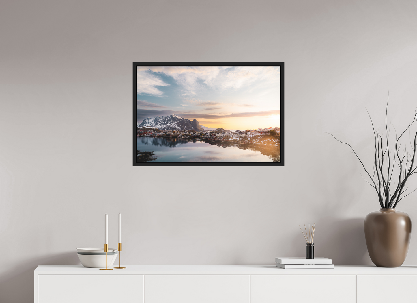 75 x 50 cm, Caisse Américaine Noir Mat Reine III