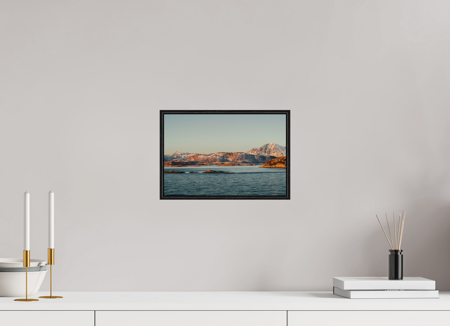 30 x 20 cm, Wooden Frame Black Oak Acrylic Glass Senja