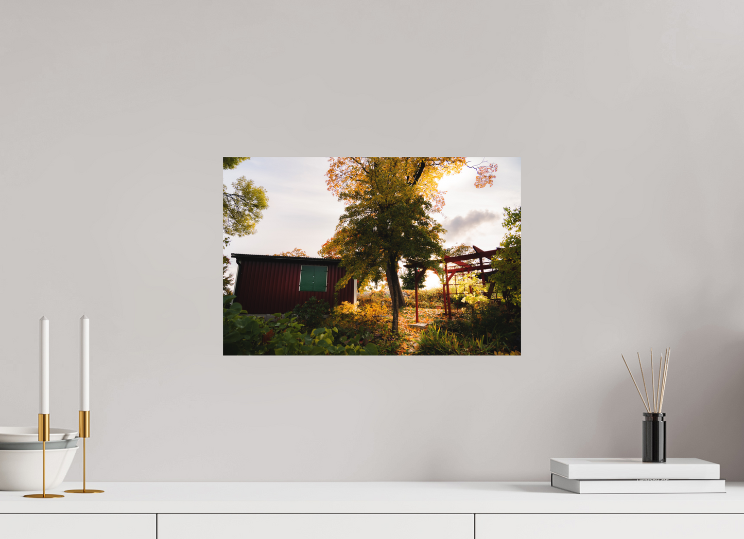 45 x 30 cm, Direct Printing On Aluminum Dibond Tantolunden parc II