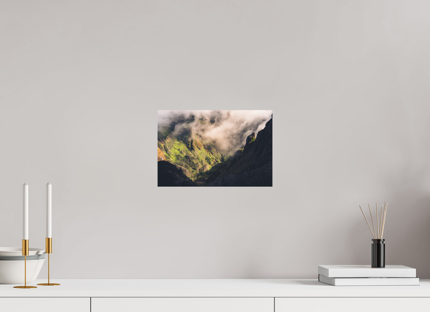 30 x 20 cm, Direct Printing On Aluminum Dibond Passo entre Ruivo e Arieiro