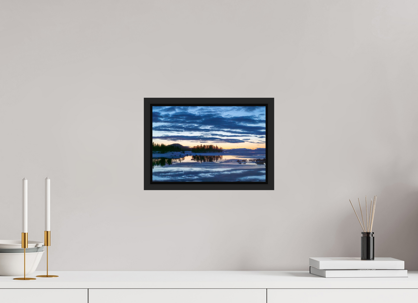 30 x 20 cm, Caisse Américaine Noir Mat Peinture Suédoise