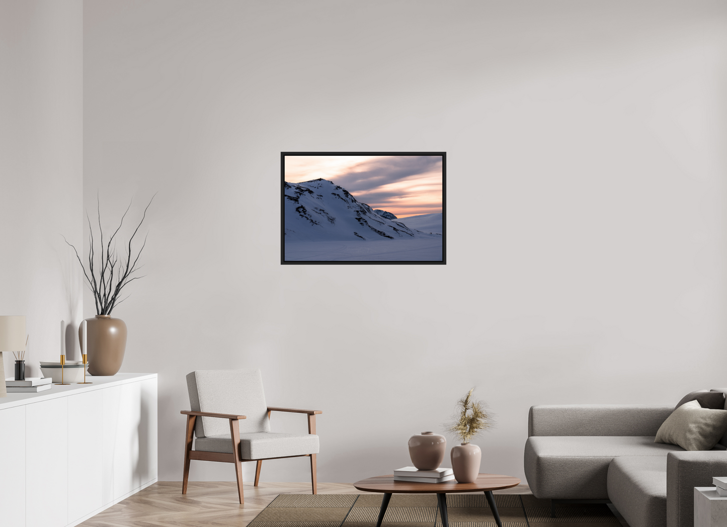 90 x 60 cm, Caisse Américaine Noir Mat Sur le chemin du retour