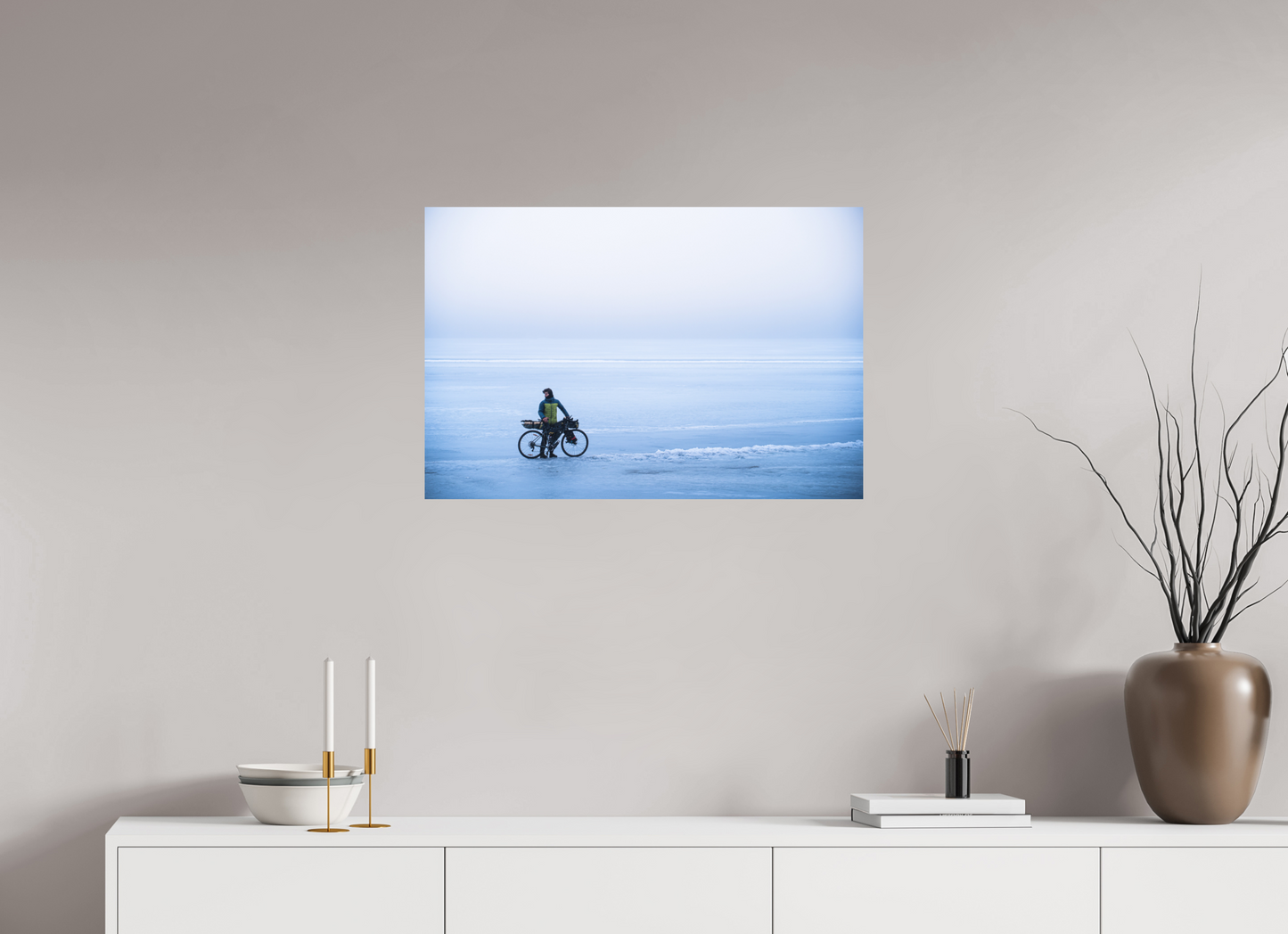 75 x 50 cm, Direct Printing On Aluminum Dibond Une page blanche