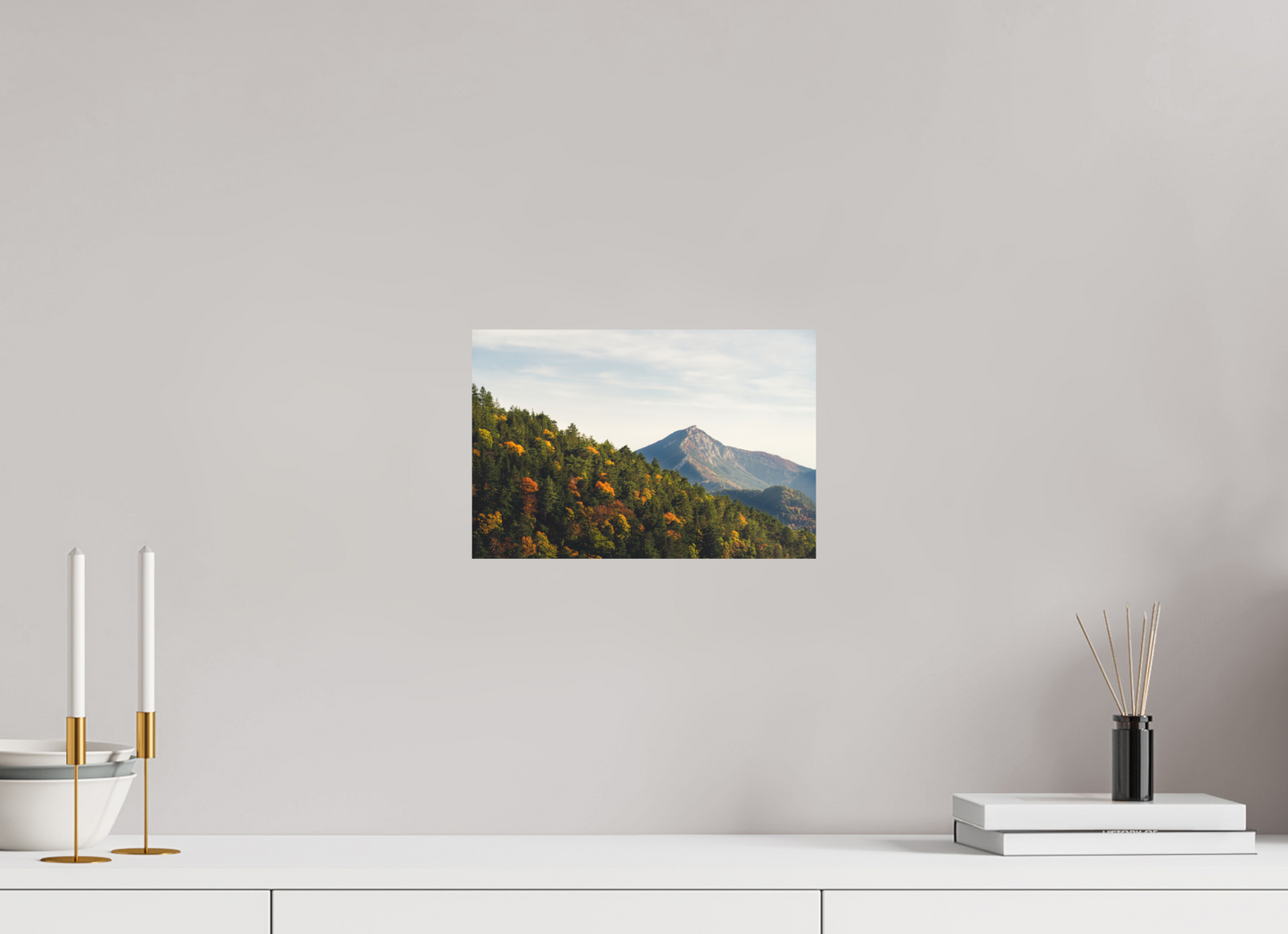 30 x 20 cm, Direct Printing On Aluminum Dibond Le Diois en Automne