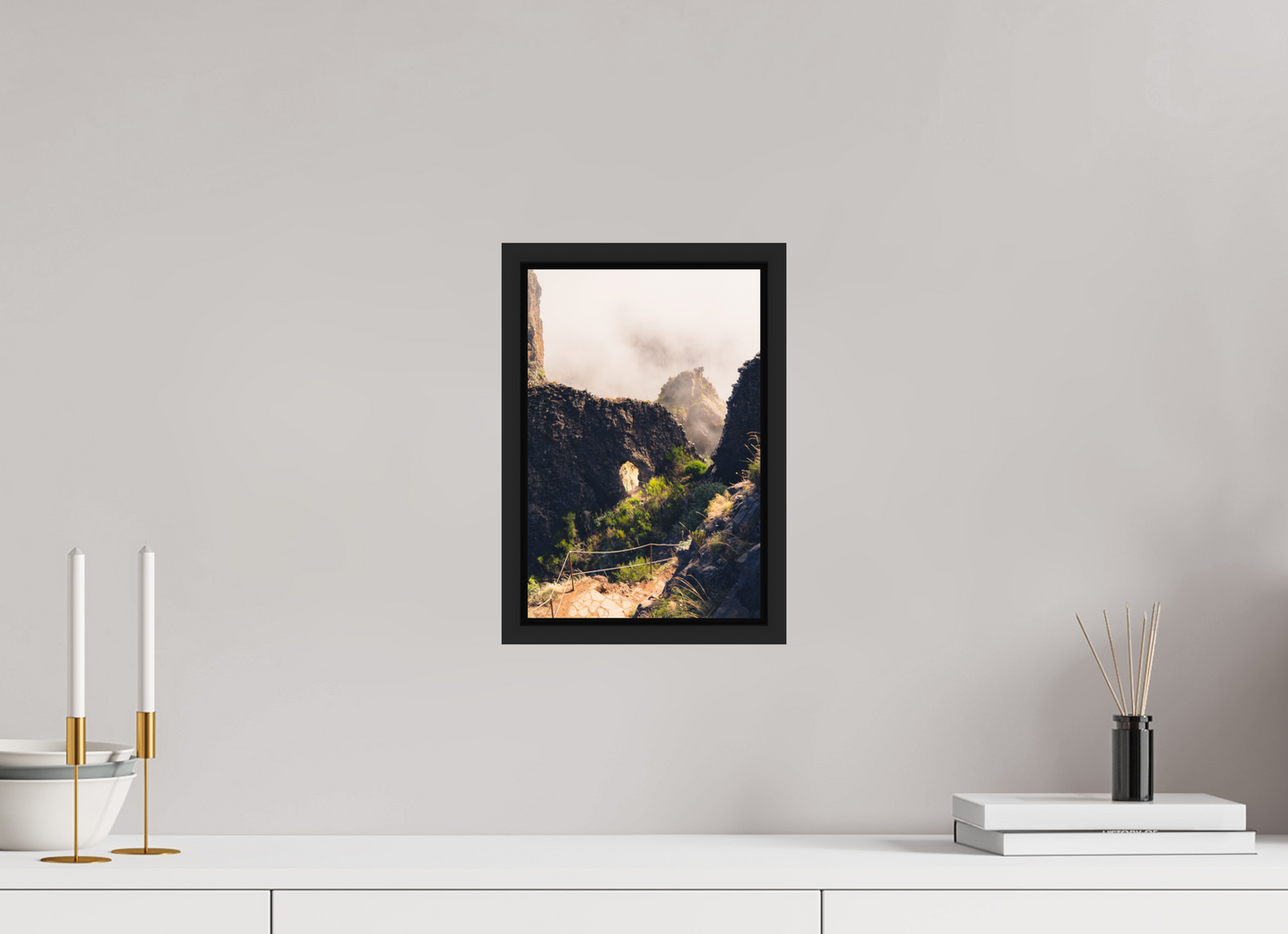 20 x 30 cm, Caisse Américaine Noir Mat Vereda do Pico Ruivo