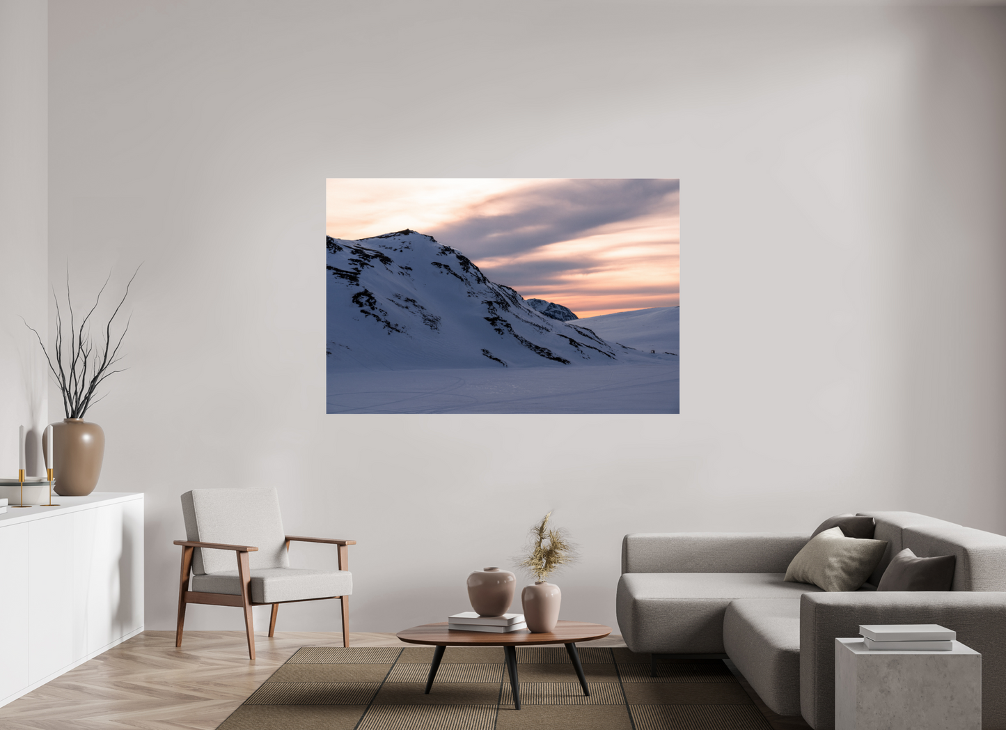 180 x 120 cm, Photo Print Under Acrylic Glass Sur le chemin du retour