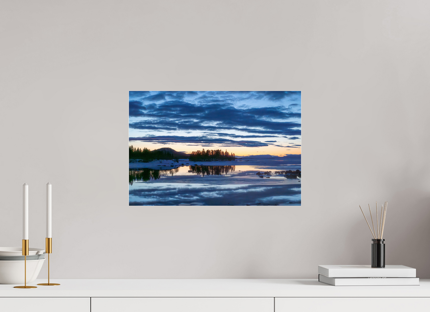 45 x 30 cm, Photo Print Under Acrylic Glass Peinture Suédoise