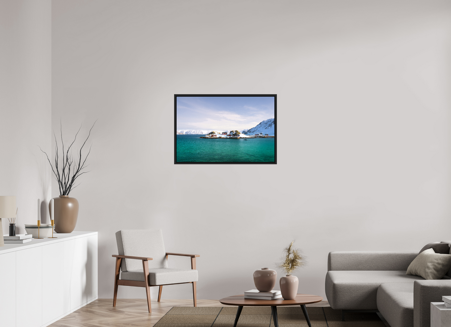 90 x 60 cm, Caisse Américaine Noir Mat Le bout du monde