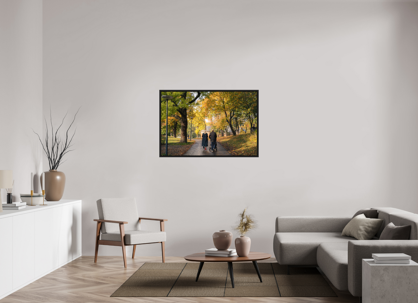 120 x 80 cm, Caisse Américaine Noir Mat Stockholm couple