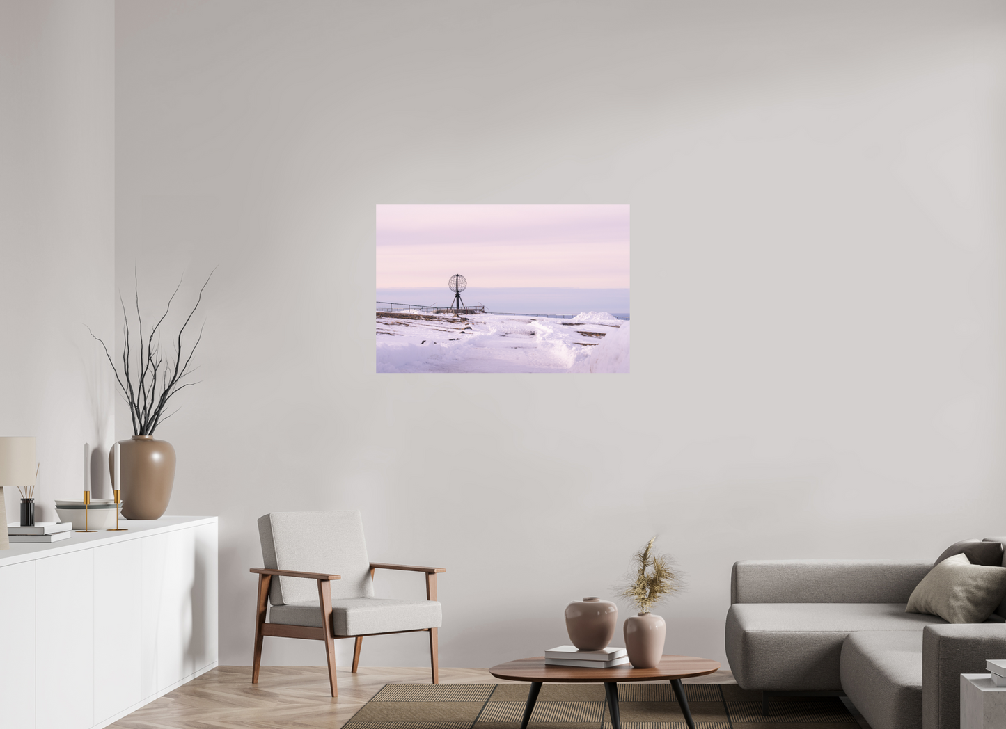 105 x 70 cm, Direct Printing On Aluminum Dibond Nordkapp