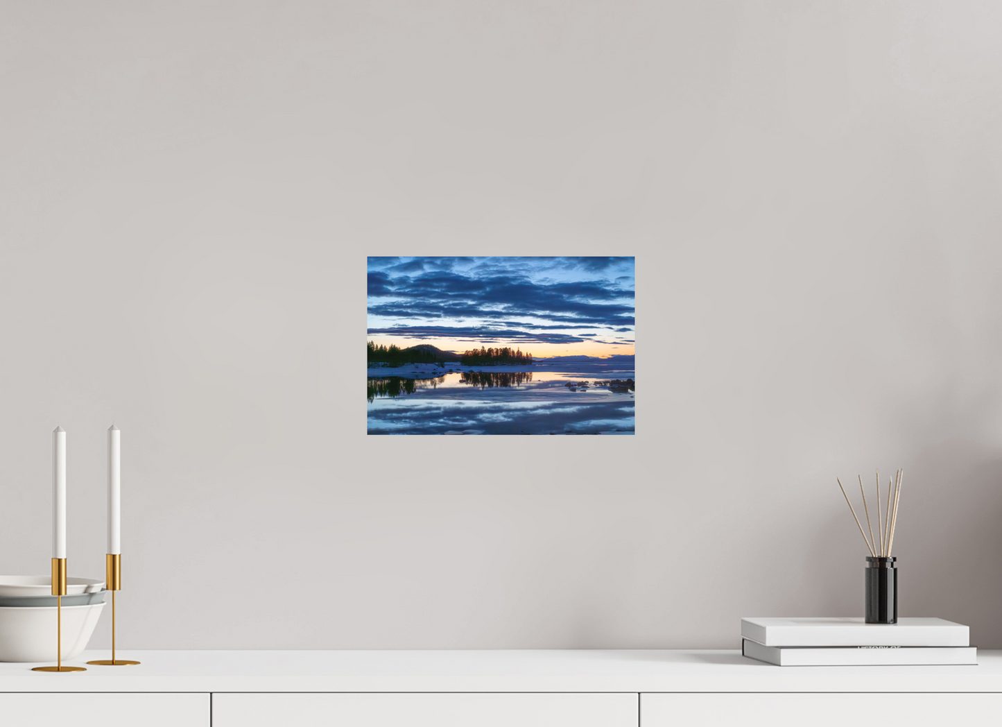 30 x 20 cm, Direct Printing On Aluminum Dibond Peinture Suédoise