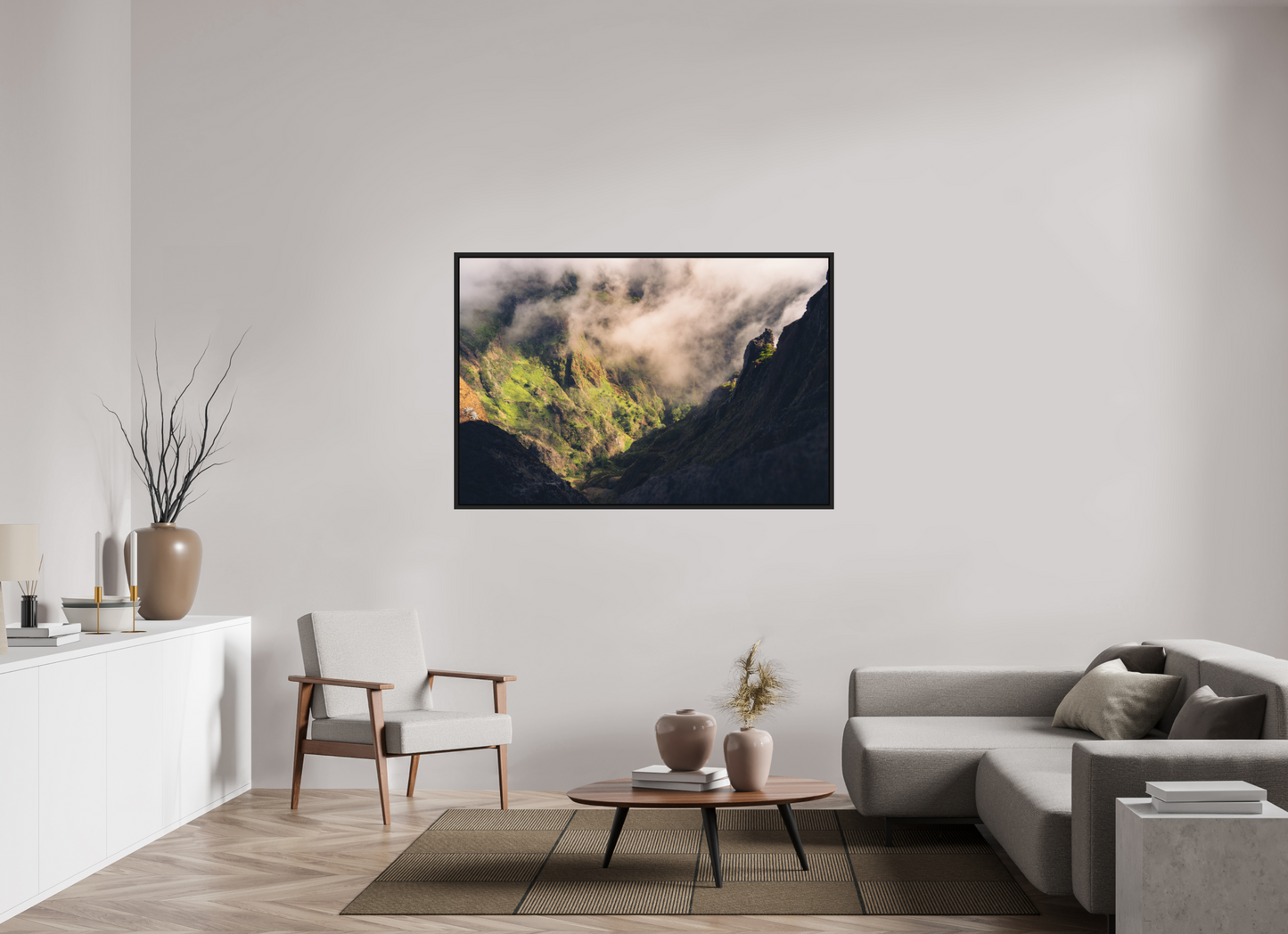 150 x 100 cm, Caisse Américaine Noir Mat Passo entre Ruivo e Arieiro