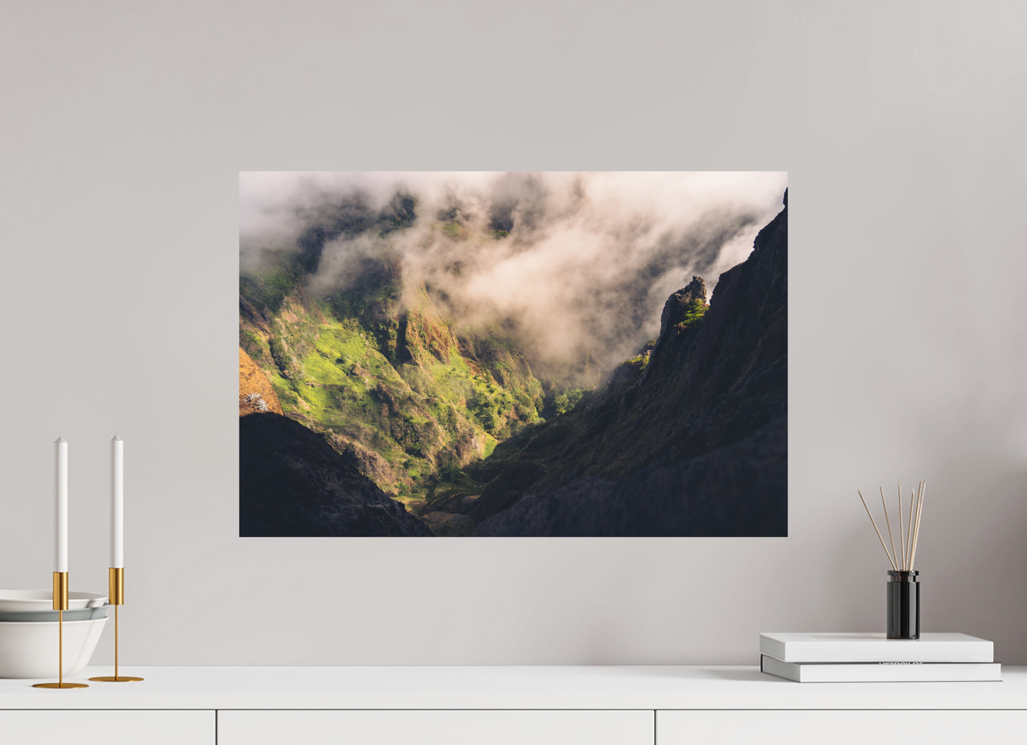 60 x 40 cm, Direct Printing On Aluminum Dibond Passo entre Ruivo e Arieiro