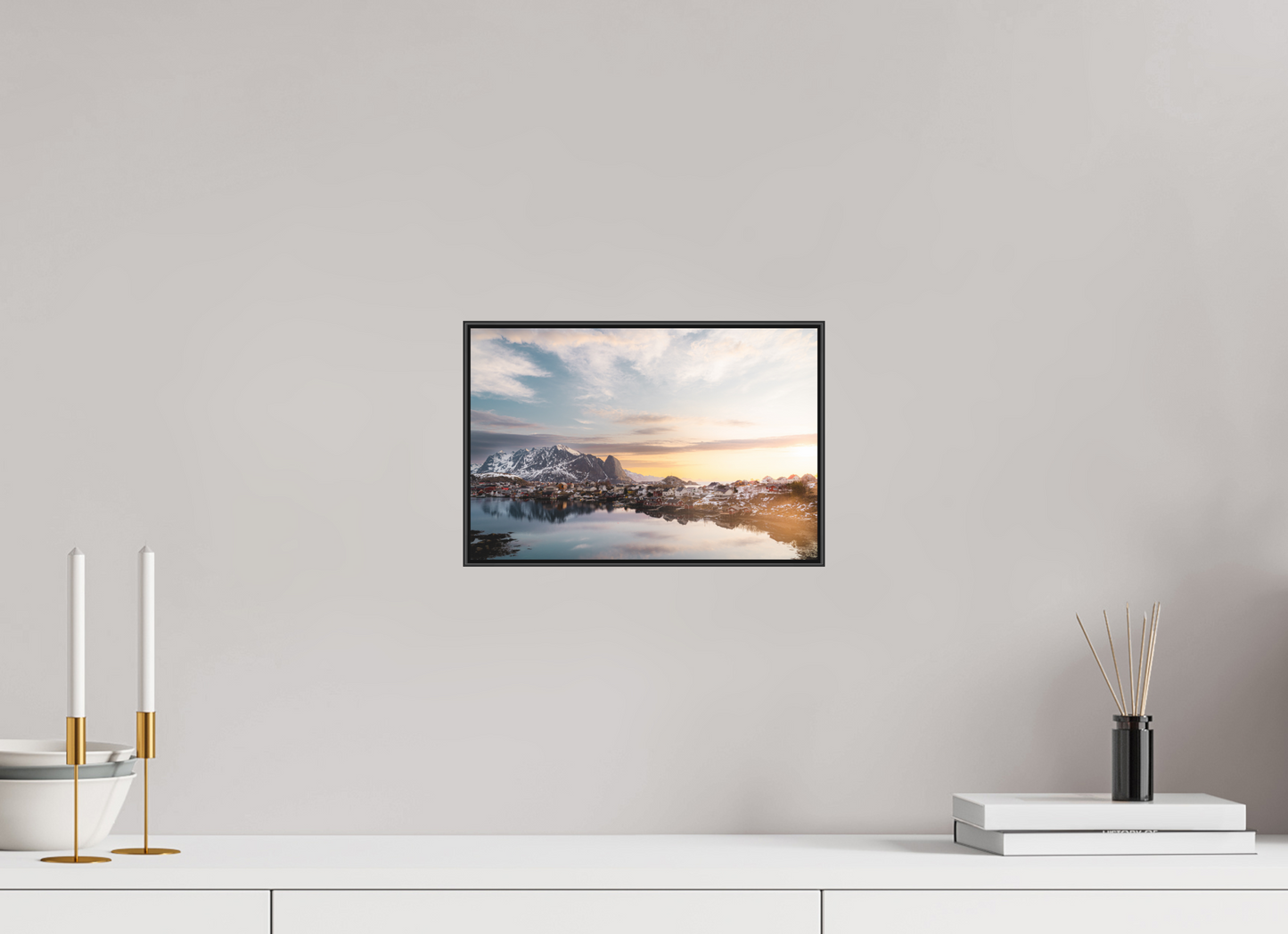 30 x 20 cm, Frame Aluminum Black Acrylic Glass Reine III