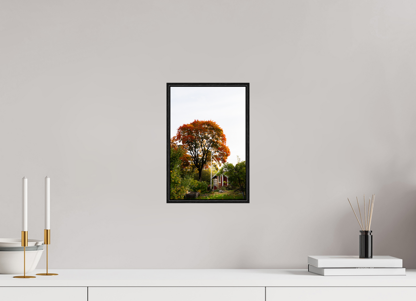 20 x 30 cm, Wooden Frame Black Oak Acrylic Glass Tantolunden Parc III