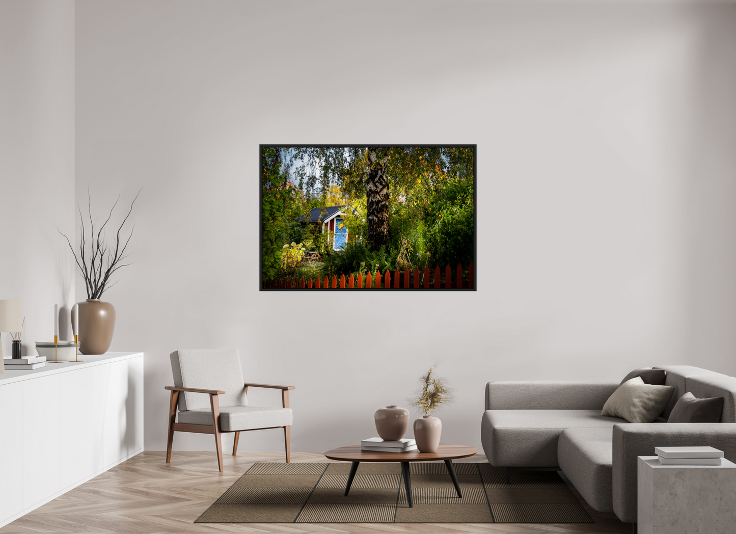 150 x 100 cm, Caisse Américaine Noir Mat Tantolunden Parc