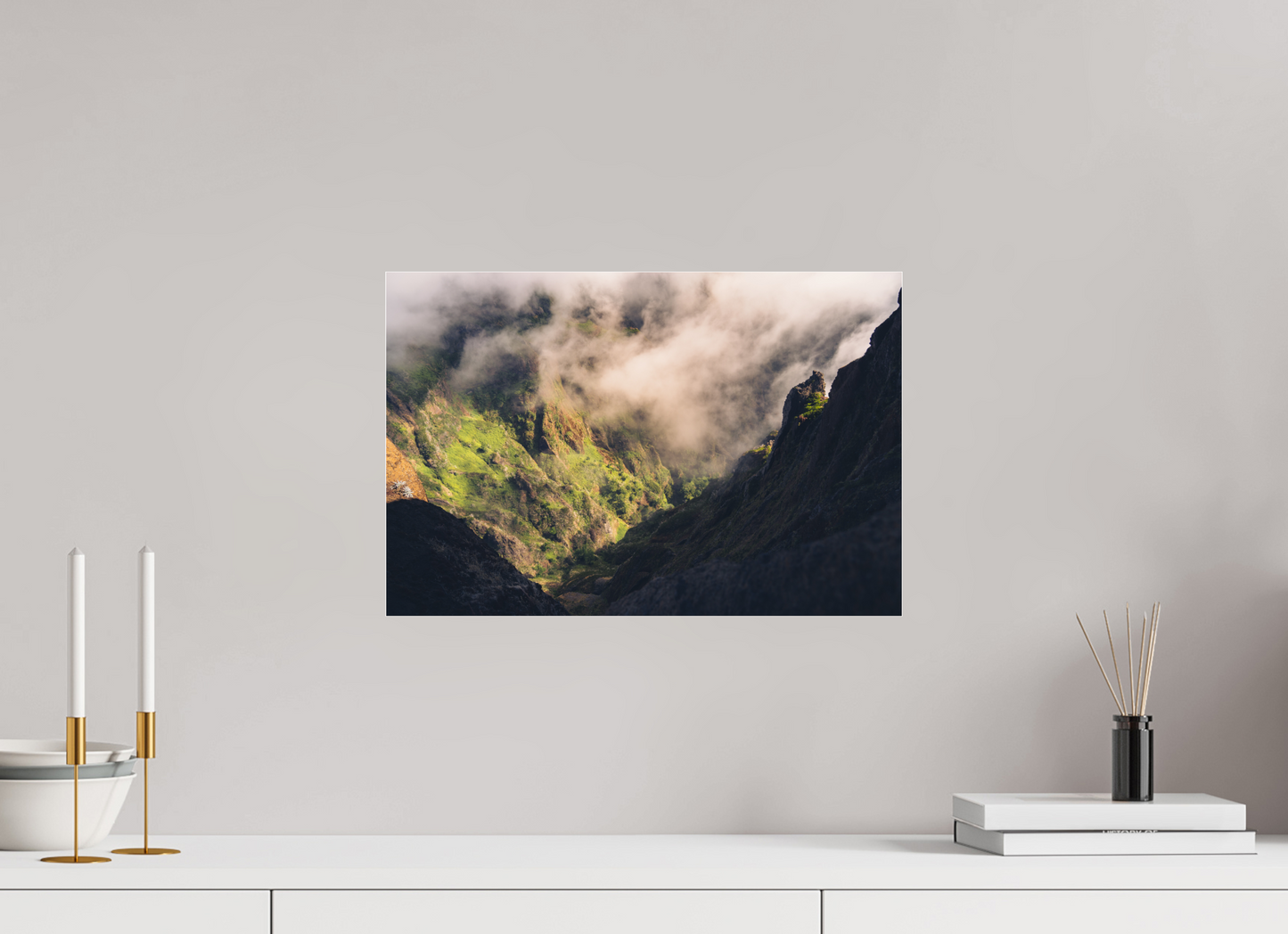 45 x 30 cm, Photo Print Under Acrylic Glass Passo entre Ruivo e Arieiro