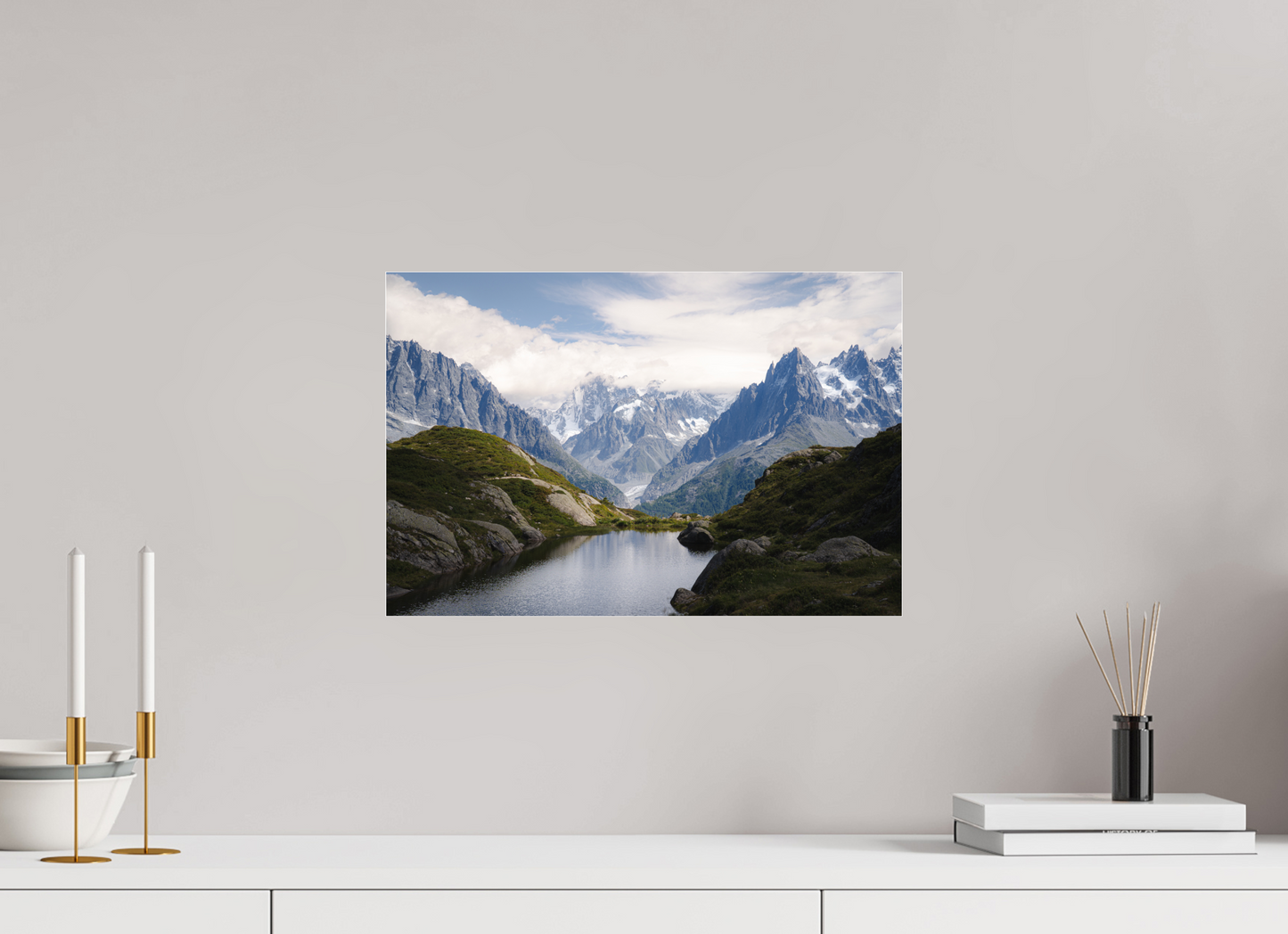 45 x 30 cm, Photo Print Under Acrylic Glass Mer de Glace