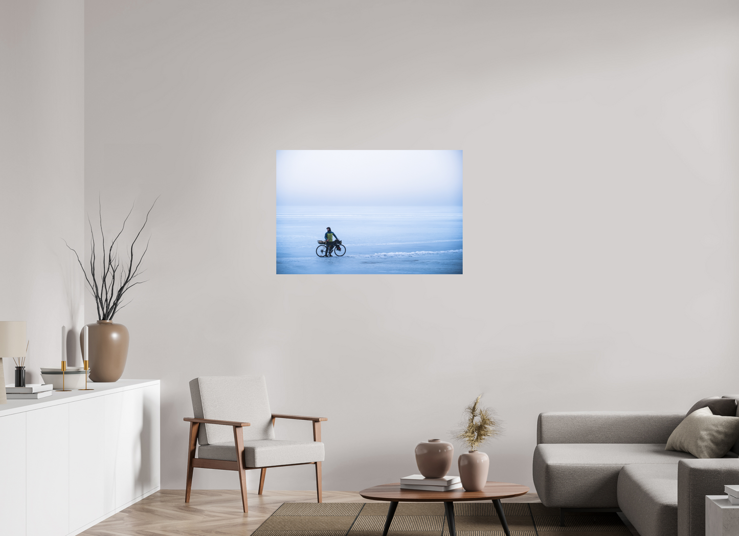 105 x 70 cm, Direct Printing On Aluminum Dibond Une page blanche