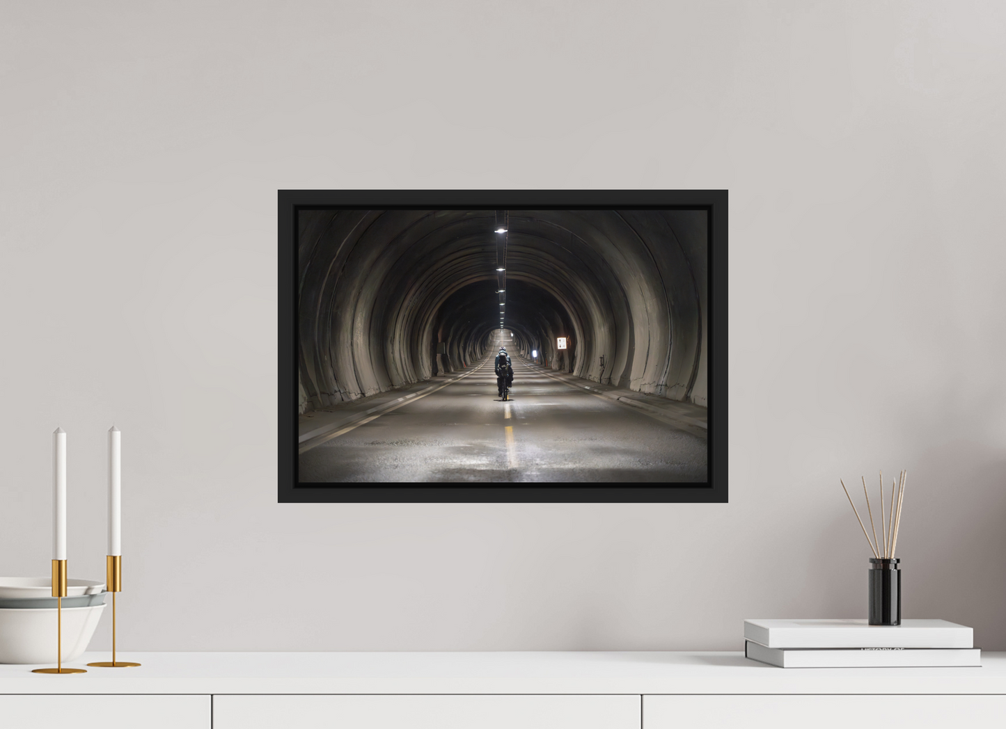 45 x 30 cm, Caisse Américaine Noir Mat Nordkapptunnelen