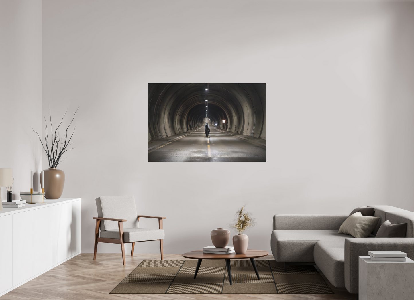150 x 100 cm, Direct Printing On Aluminum Dibond Nordkapptunnelen